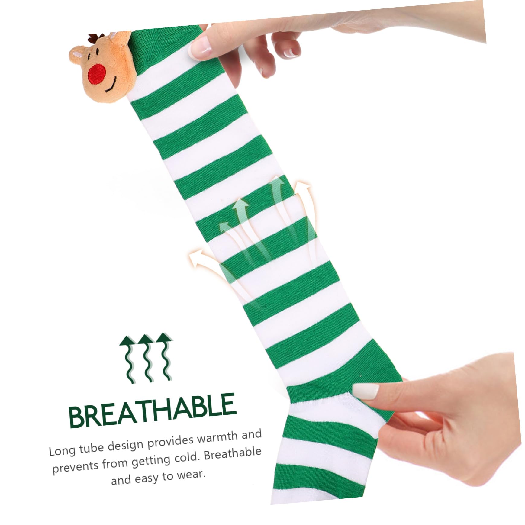 Cabilock 8paare Weihnachtsstrümpfe Lustige Cartoon-socken Für Feiertage Geschenkidee Für Junge Mädchen Rentier- Gemütliche Und Strapazierfähige Designs Für Festliche Anlässe