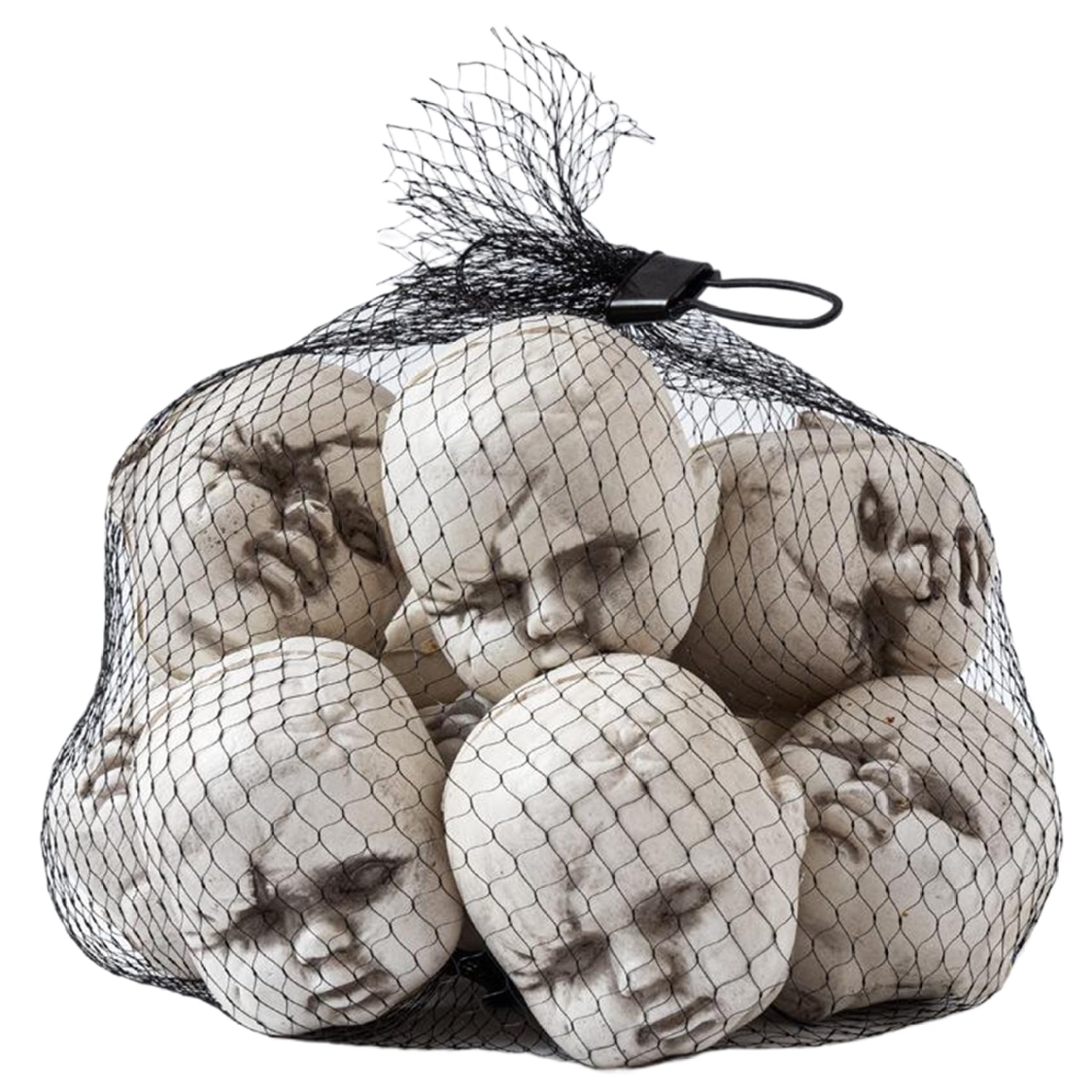 CNAFGBGG Halloween Creepy Doll Head 10PCS Plastic 2.8x2.8x2.4 Inch Scary Doll Head with Bag DIY to Paint Creepy Baby for Haunted House Halloween Party Supplies Decor..