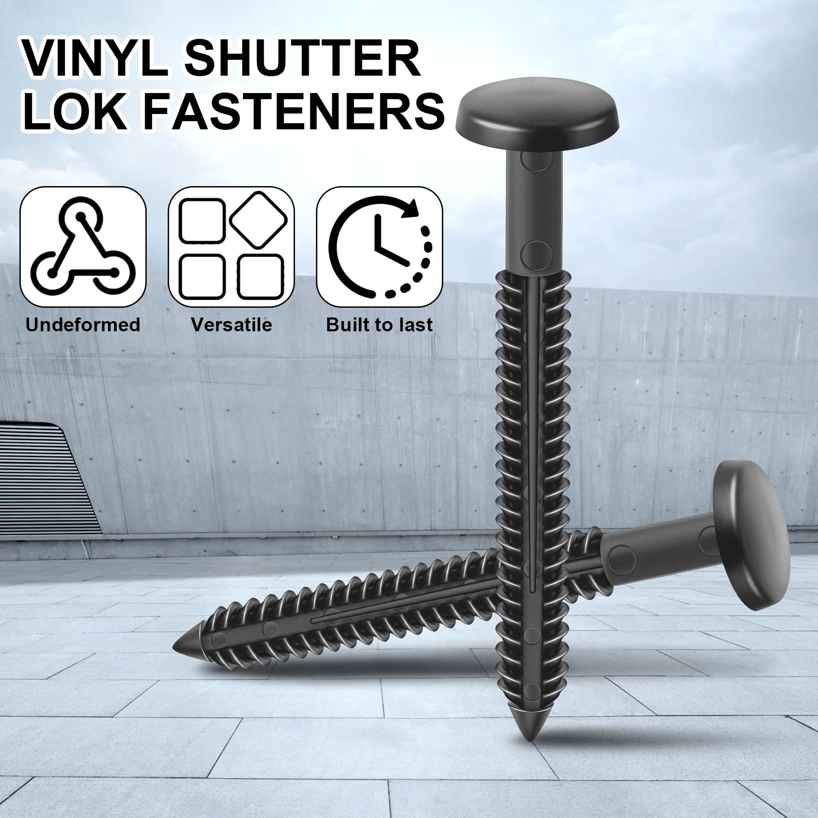 Snapklik.com : Blulu 60 Pcs 3 Inch Vinyl Shutter Fastener Window Panel ...