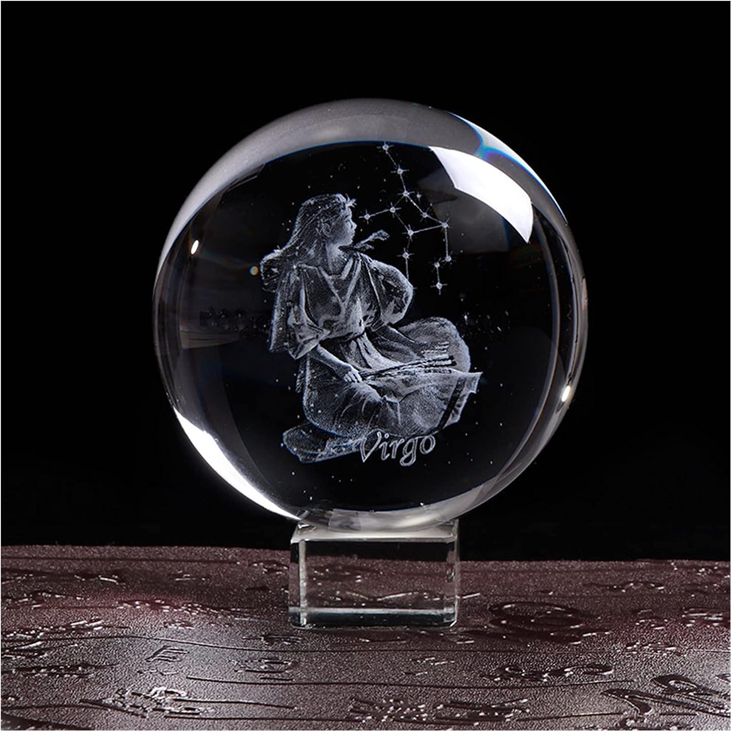 Zhuzheng 乙女帯星座クリスタルボールの家の装飾アクセサリー星占い装飾的な