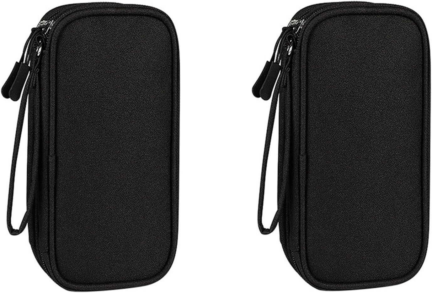 2 Pcs Travel Cable Organizer Bag Pouch Electronic Accessories Carry Case Portable Waterproof Double Layers Storage for Cord, Charger, Phone, Earphone 2 Pcs Travel Cable Organizer Bag Pouch Electronic Accessories Carry Case Portable Waterproof Double Layers Storage for Cord, Charger, Phone, Earphone