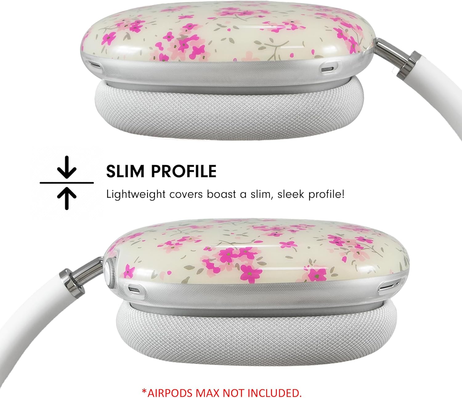 Sonix Protective Case Cover for AirPods Max Headphones | Cottage Floral Pink - Image 6