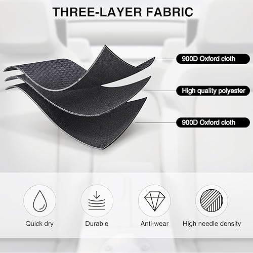 Miniatura 6 de EZshoot 2PCS Truck Gun Rack for Hunting Accessories, Gun Holder for Truck with Storage Pockets, Foldable Car Accessories Organizer Gun Rack for