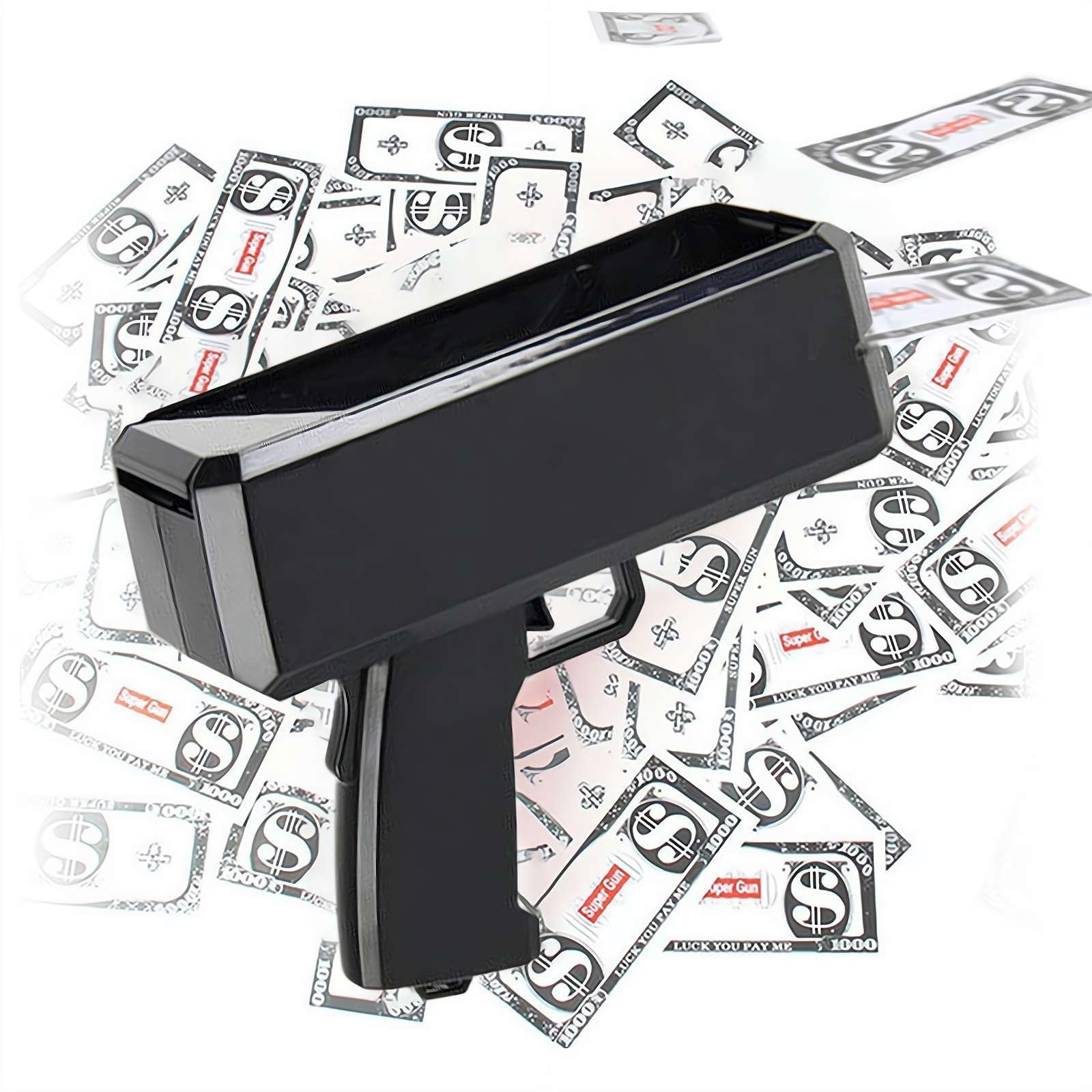 Money Gun Shooter,Money Gun Toy,for Movies That Look Real, Prop Gun Make it Rain,Fake Bill Dispenser Money Shooter,Money Rain,Handheld Cash Gun for Game Movies Party