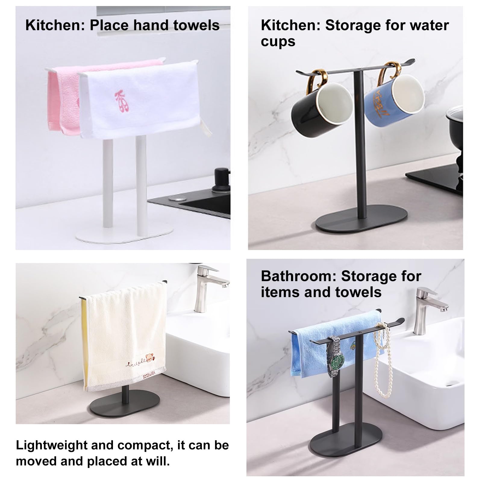 Portasciugamani Piantana Bagno Lavabo, Piantana Porta Asciugamani