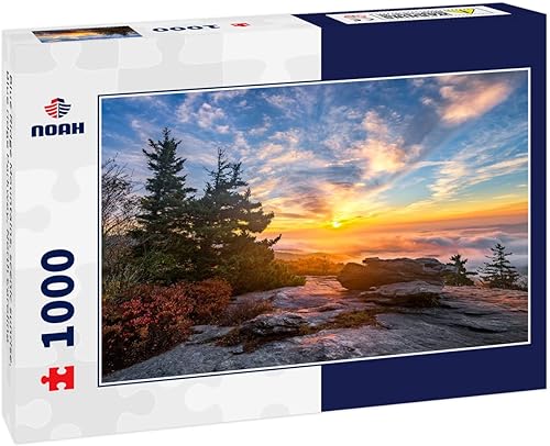 Noah Jigsaw Puzzle Blue Ridge Mountains, Scenic Sunrise, Blue Ridge Parkway, Carolina del Norte, 1000 piezas
