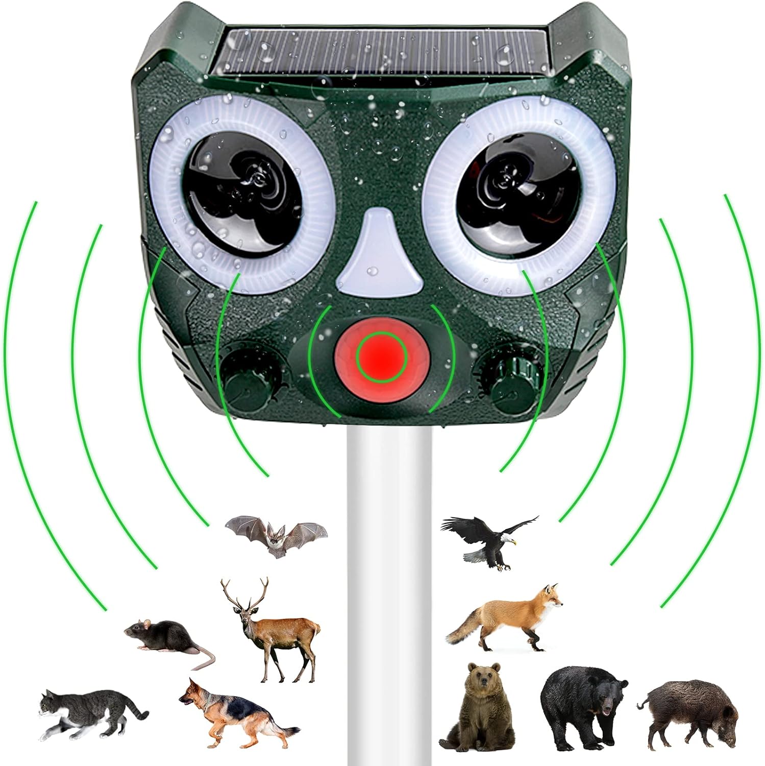 Solar Animal Pest Solar Motion Activated Cat Deterrent Cat