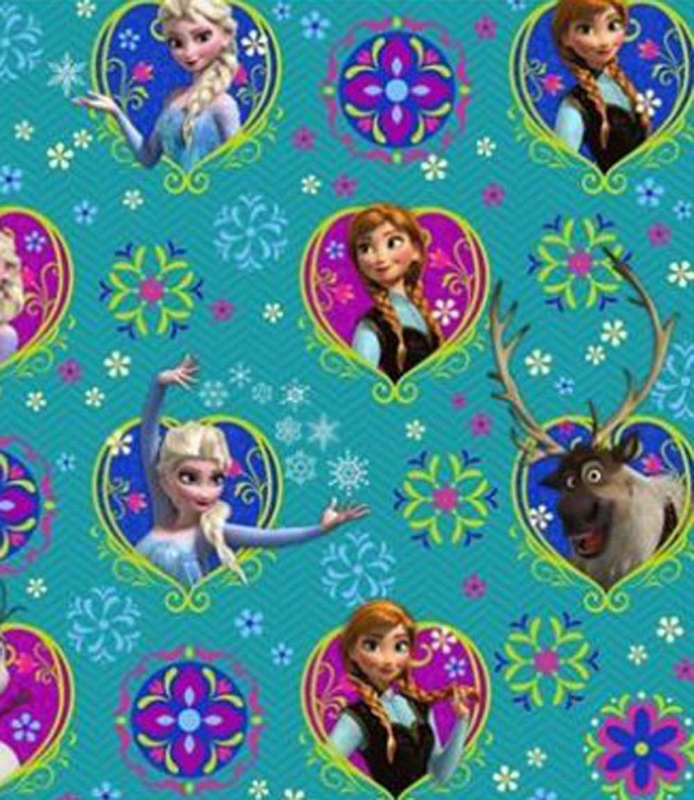 Hallmark Disney Princess Wrapping Paper with Cut Lines