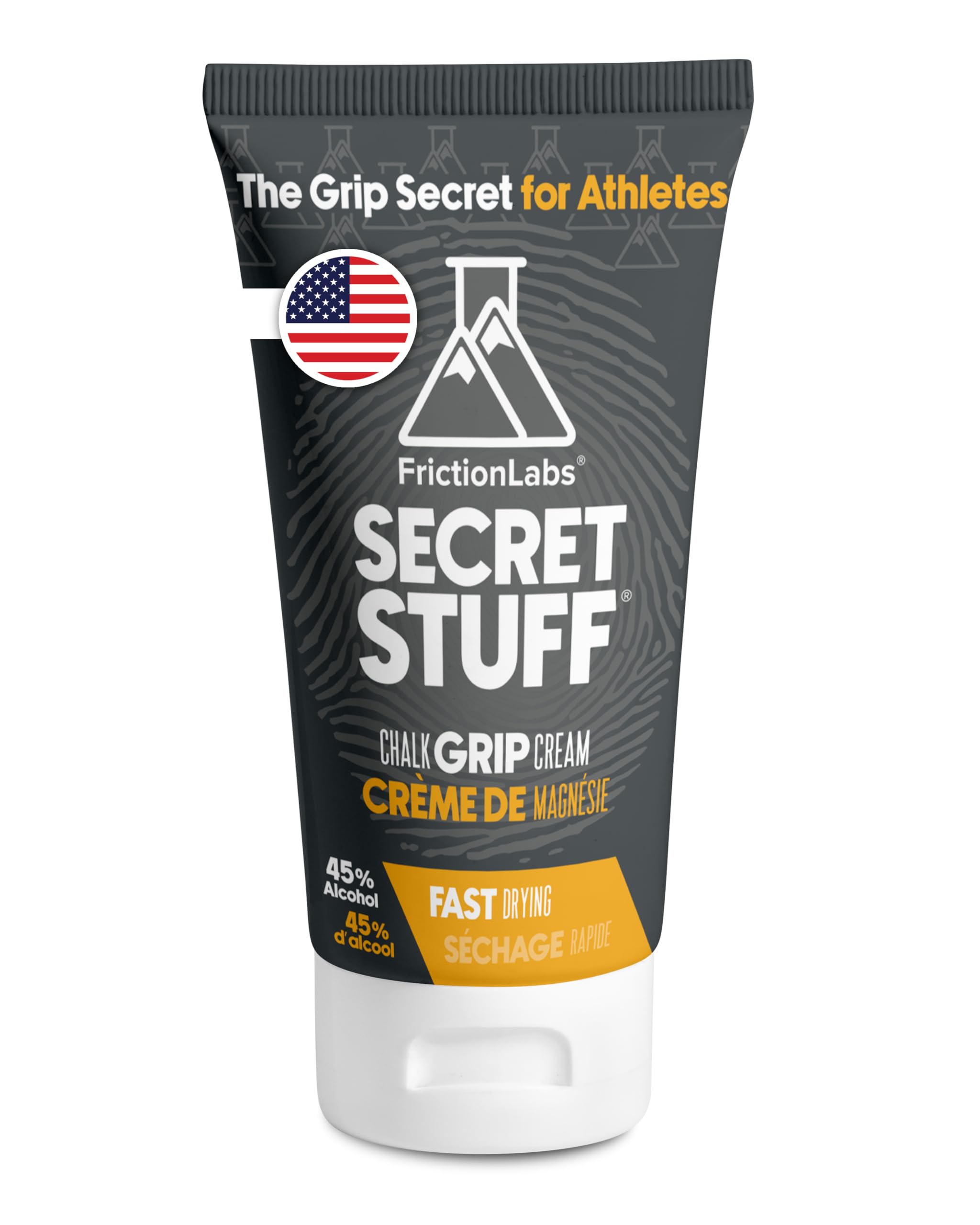 Secret Stuff Liquid Chalk, Original Formula with Alcohol - Sports Chalk Cream - Great Grip for Gymnastics, Rock Climbing, Weight Lifting, Pull-Ups, Deadlifts, Kettlebells, Pole