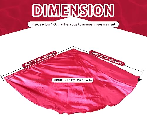 Miniatura 2 de MUNAFIE Banderas elípticas de adoración para danza, alabanza, iglesia, banderas de adoración, Banderas de Danza, rosa oscuro