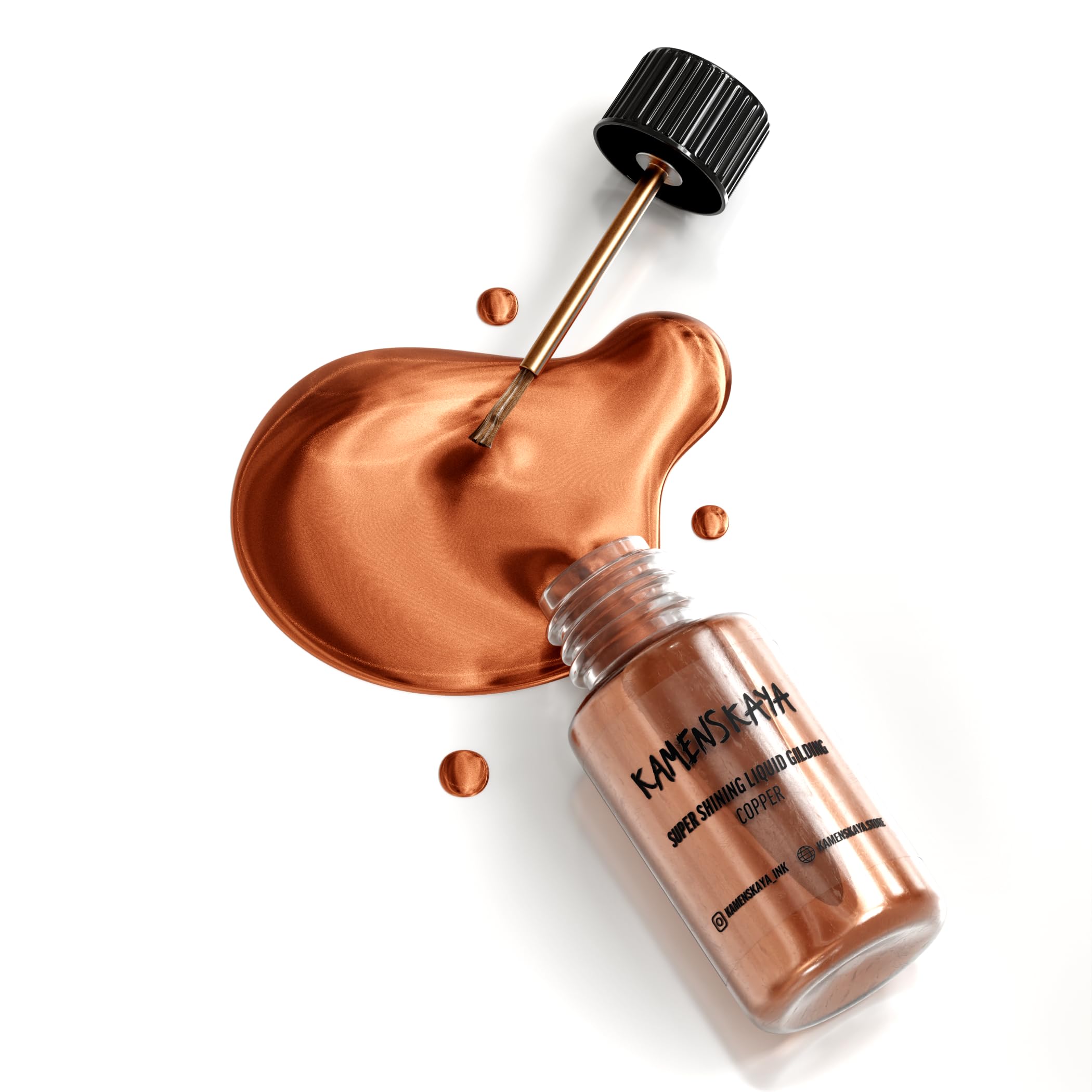 Liquid Copper Leaf Paint - Alcohol Based Fast Drying Copper Liquid Leaf, 0.68 fl oz (20 ml)