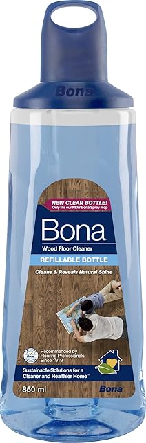 Bona Premium Spray Mop Cartridge, 850ml - Wood Floor Cleaner Liquid