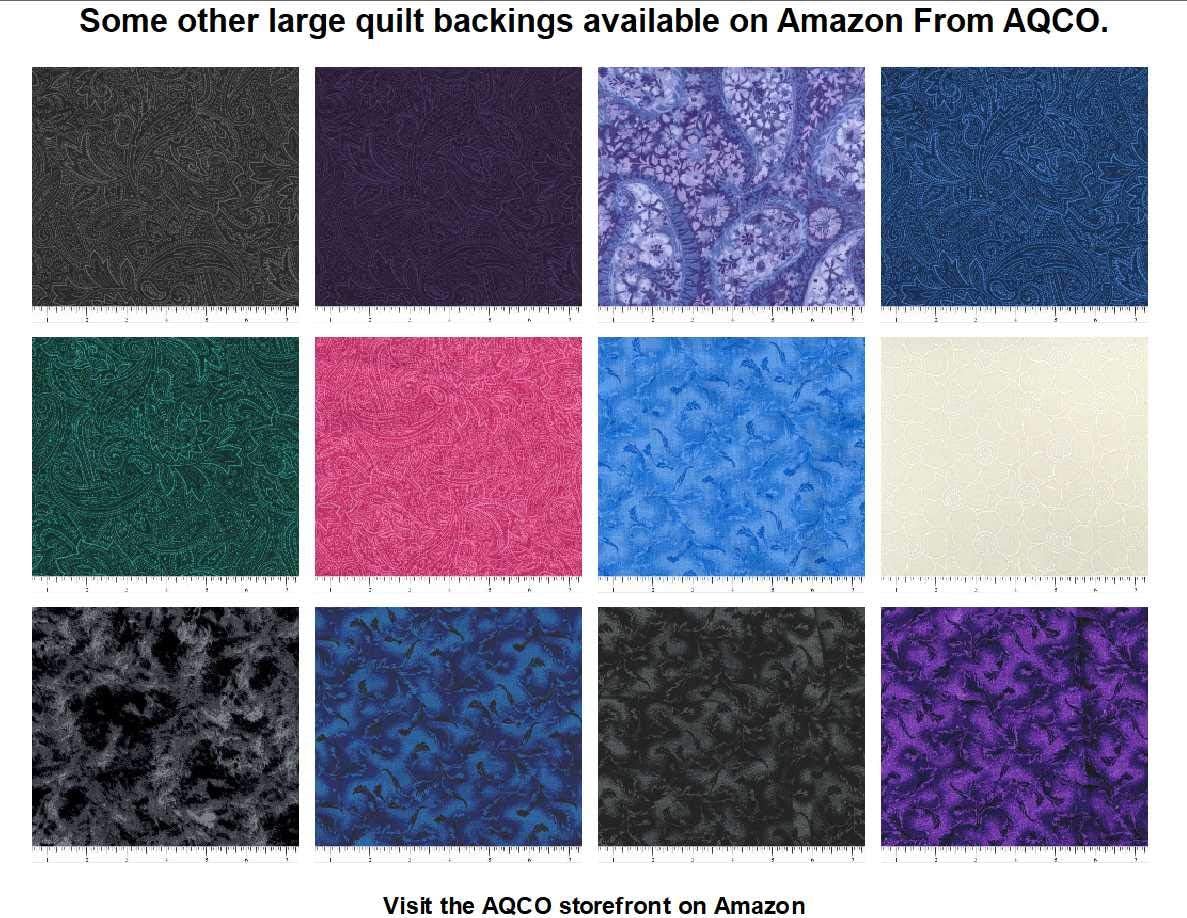 Quilt Backing, Large, Seamless, from AQCO, Brown/Gold, 108"x108"