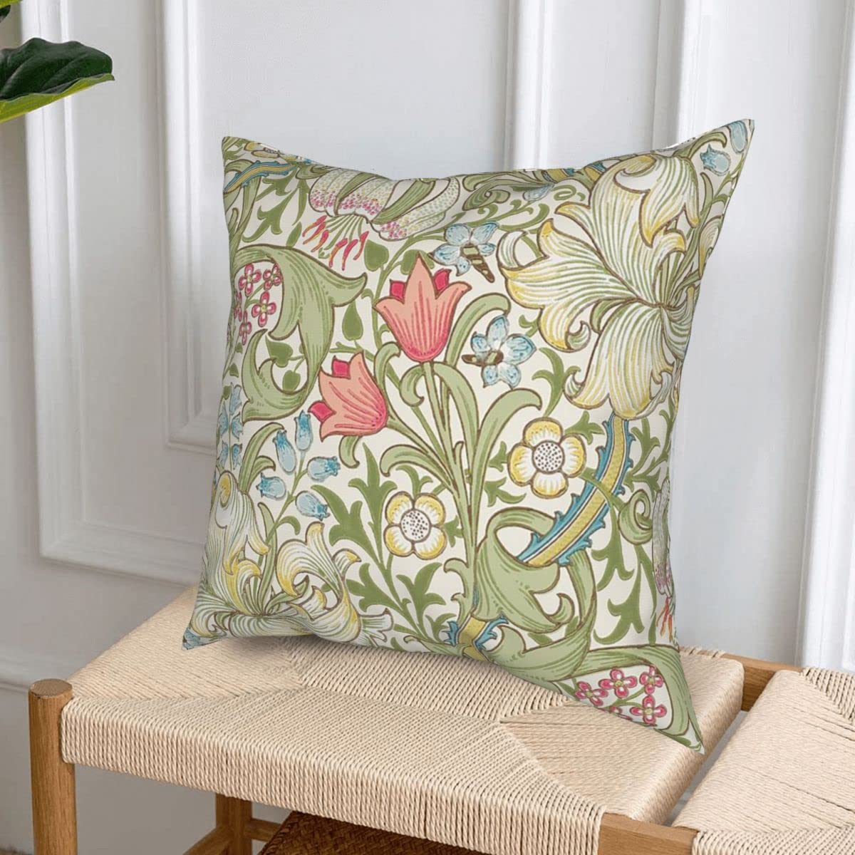 Amazon.co.jp: クッションカバー 4枚セット 45×45cm William Morris