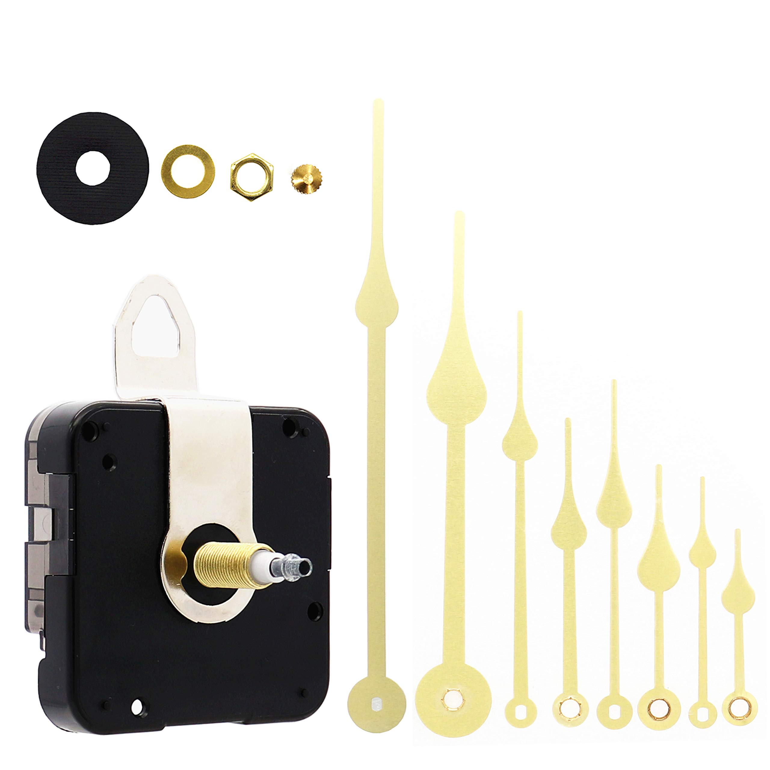 Meccanismo Movimento Orologio A Lancette Lunghe TIKROUND - 2 Set Con