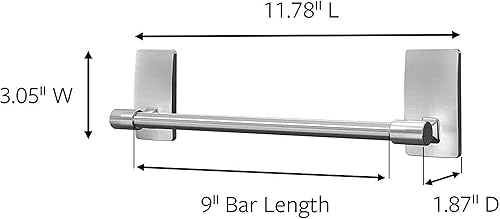 Miniatura 2 de Command por 3M - Toallero de cocina, decora sin daños, fuerte y versátil, 1 barra, BATH41-SN-ES