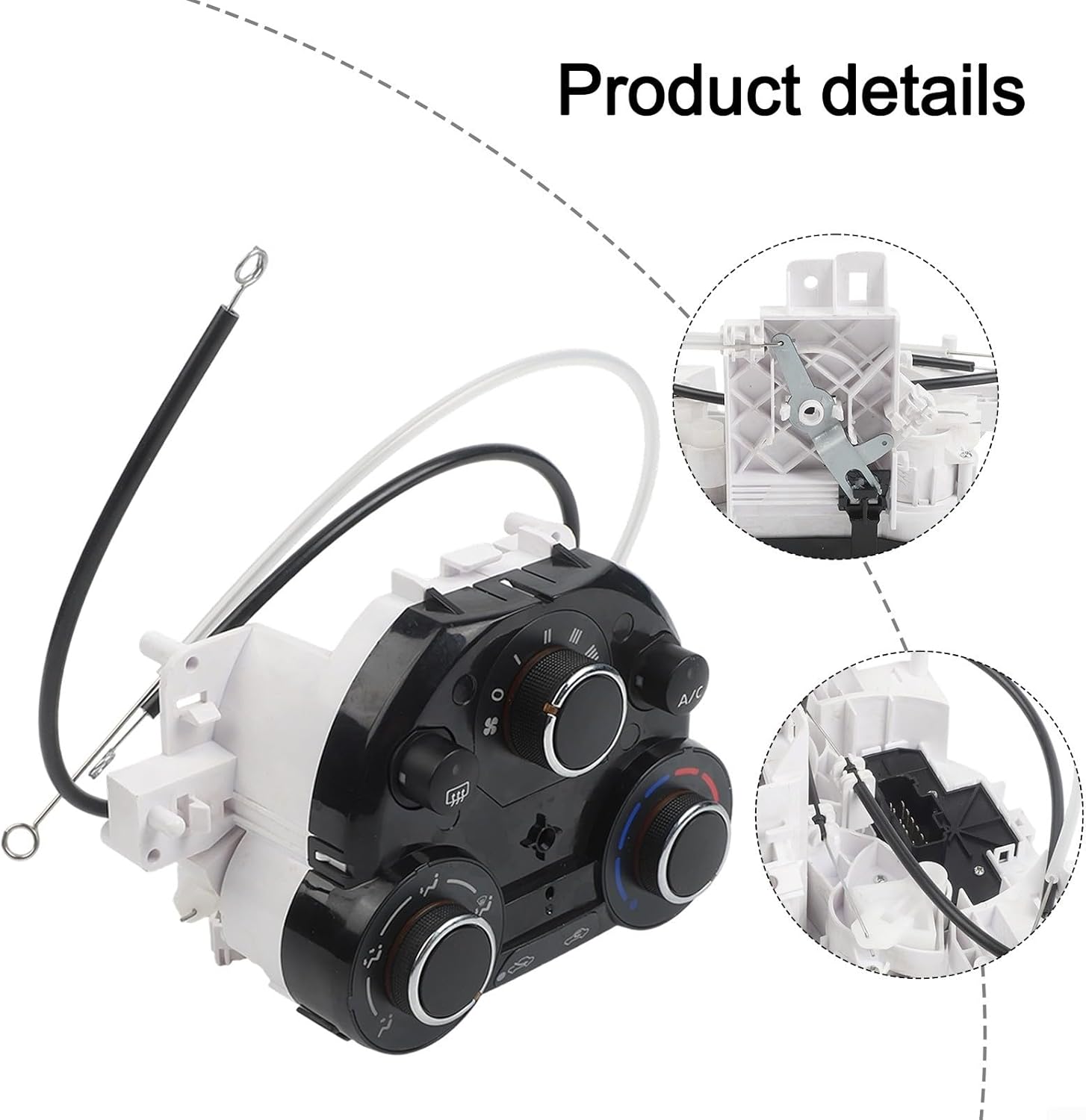 AC Heater Control Panel Compatible With for Nissan for Versa 2012-2013 & Micra 2015-2018 Replacement, OEM Part 27510-1HM5A