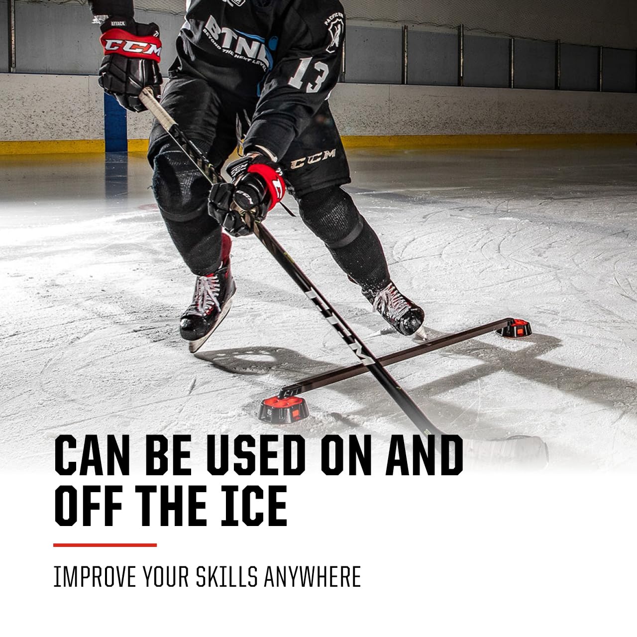 Amazon | HockeyShot Speed Deke Pro - スティックハンドリングスキル 