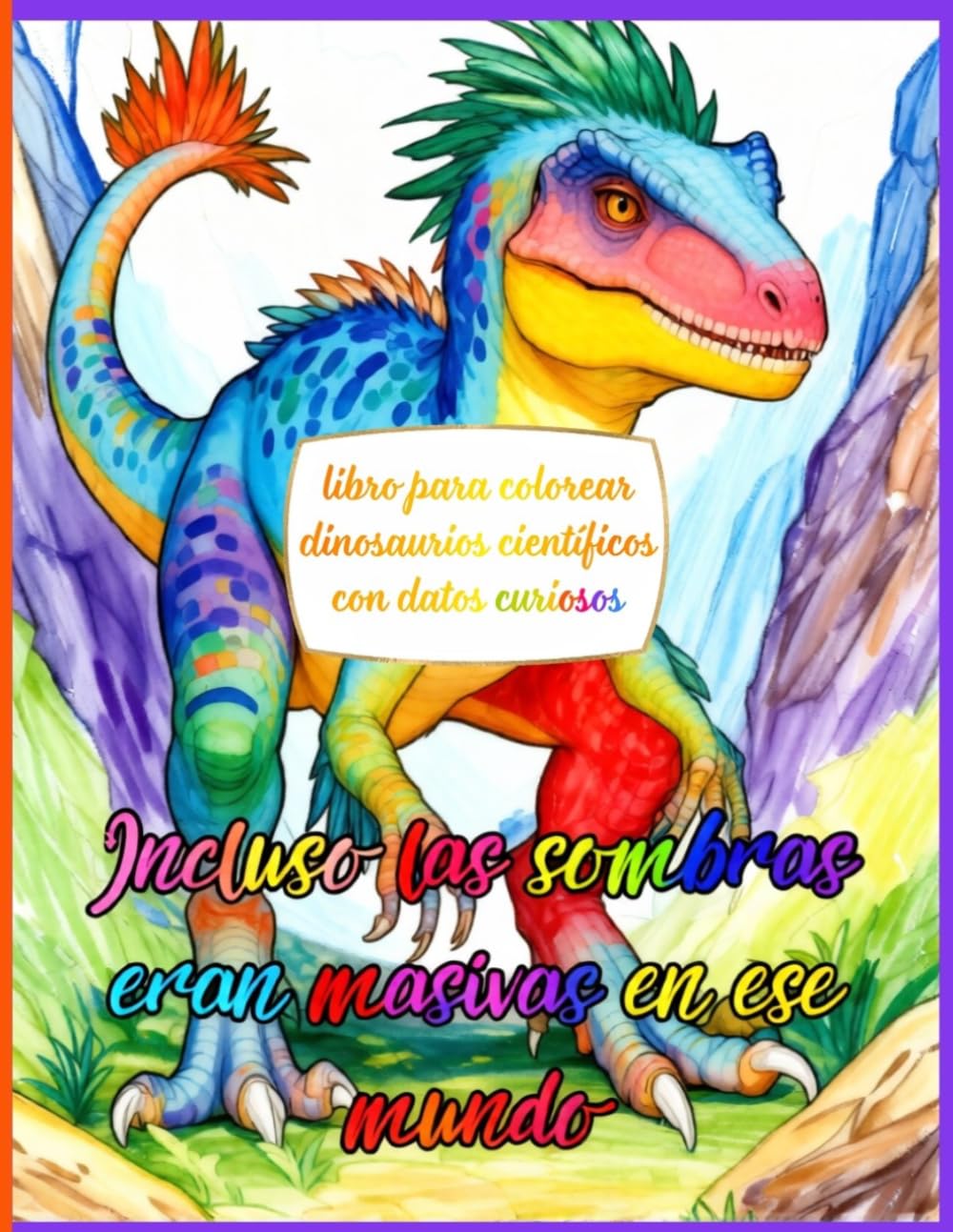 libro para colorear dinosaurios: científicos con datos curiosos