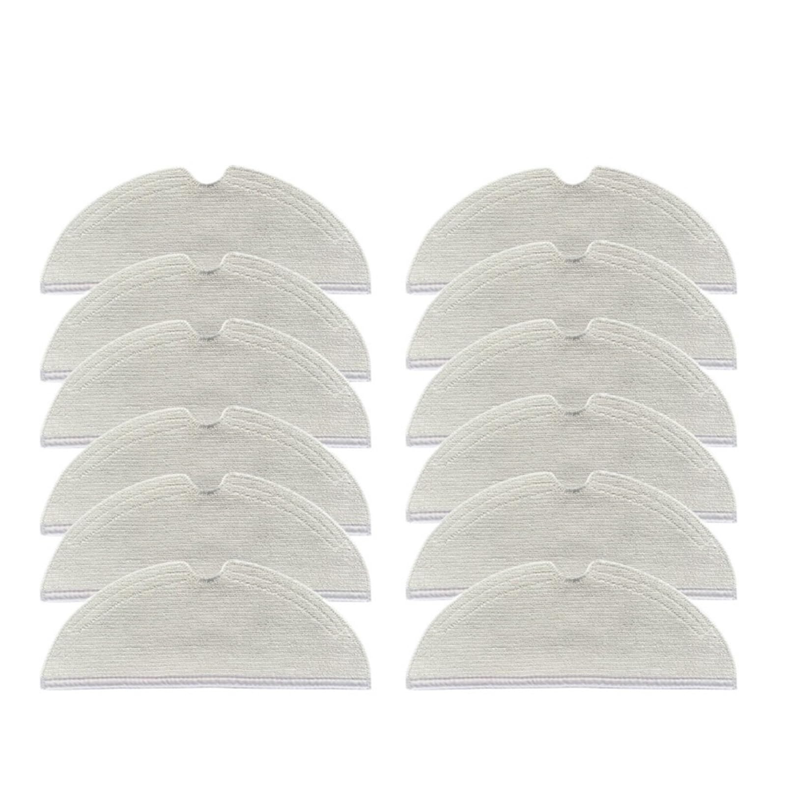 Nouveaux tissus de vadrouille chiffons tampons accessoires for XiaoMi Roborock S5 Max S6 Pure S6 MaxV S5 S51 Xiaowa E25 E35 pièces de rechange for aspirateur(12pcs
