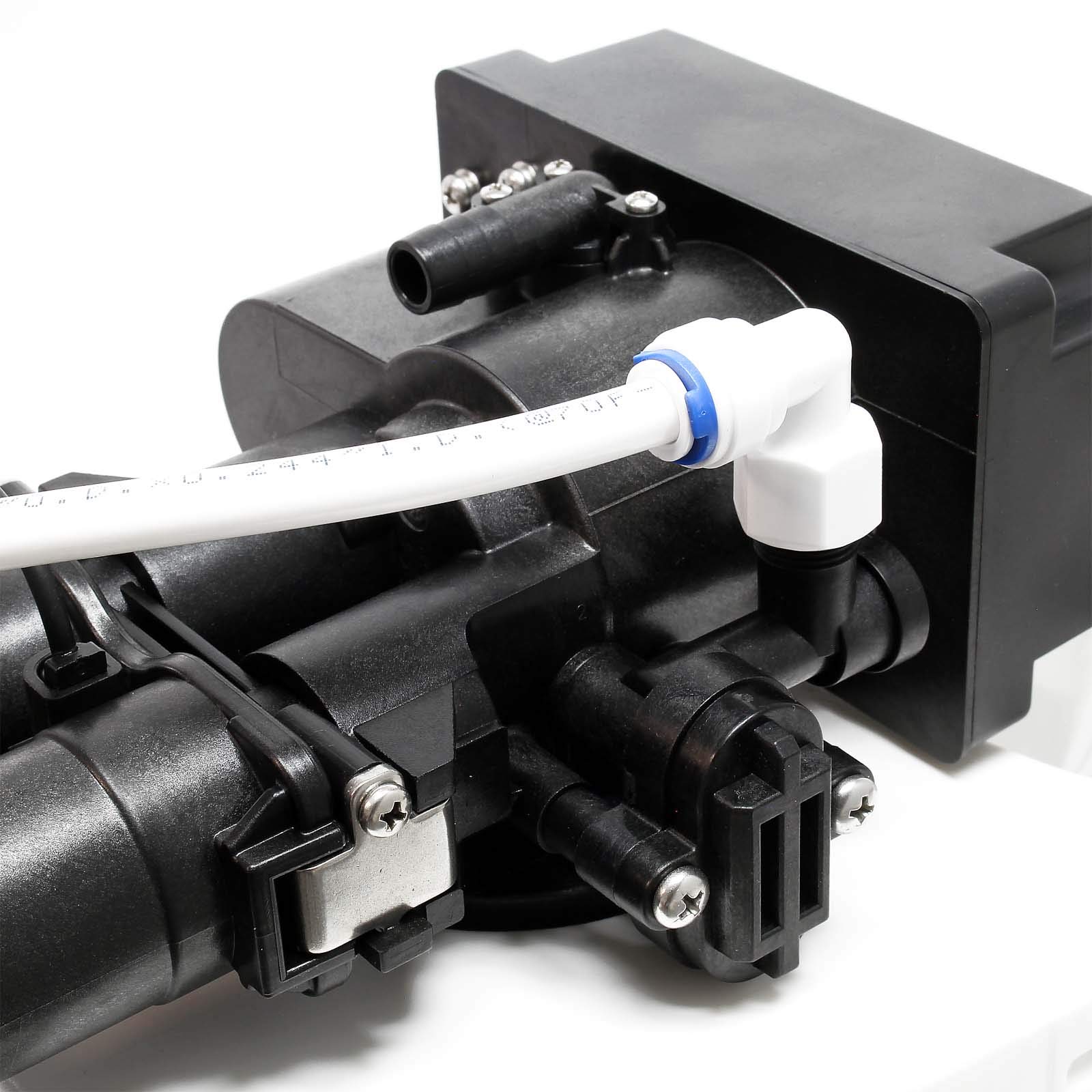 Wiltec SOFT-R1 Wasserenthärtungsanlage, Wasserentkalkung mit 500 l/h, Entkalkungsanlage mit Ionentauscher, Wasserenthärter mit 10 l Soletank