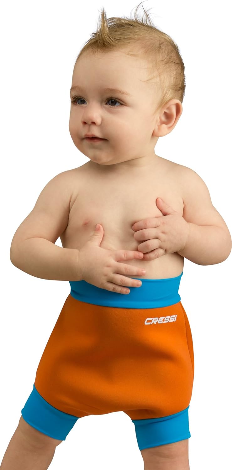 Cressi Unisex Children’s Reusable Swim Nappy Thermal Swimwear, Orange