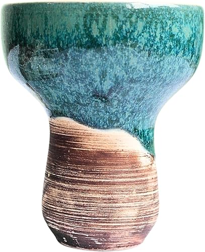 Hookah Bowl Clay Blue - Tazón de arcilla cachimba - Tazón de cachimba - Juego de cuencos para cachimba - Tazón para cachimba Vape