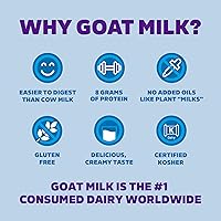 Vista 2 de Meyenberg Leche de cabra en polvo sin grasa, bolsa de 12 onzas, Kosher, sin gluten, vitaminas A y D, paquete de 6