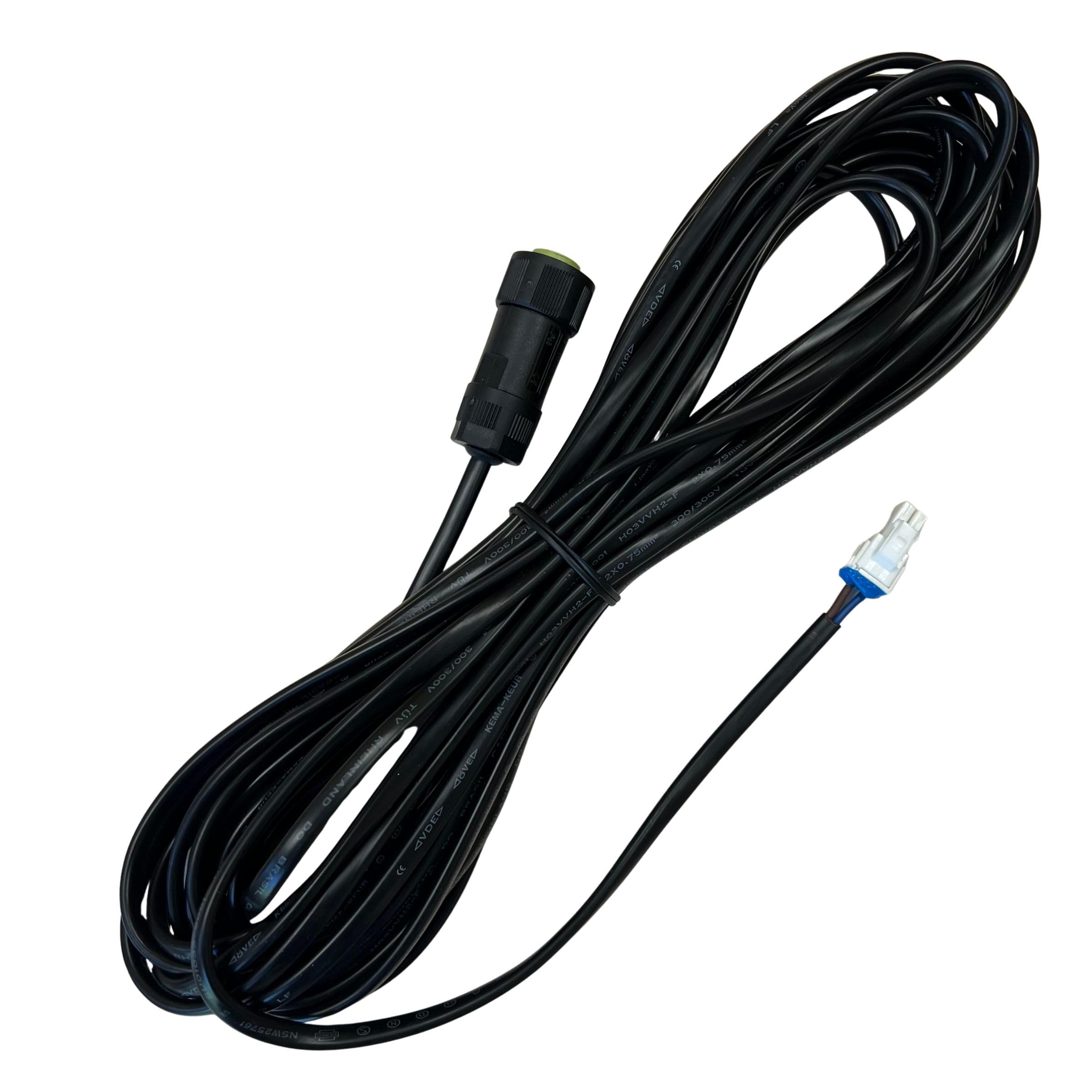 TIMBERA Kabel do ładowania Worx Landroid 10 m, żeński na męski, kabel zasilający do podłączenia zasilacza ze stacją ładującą, 10 metrów