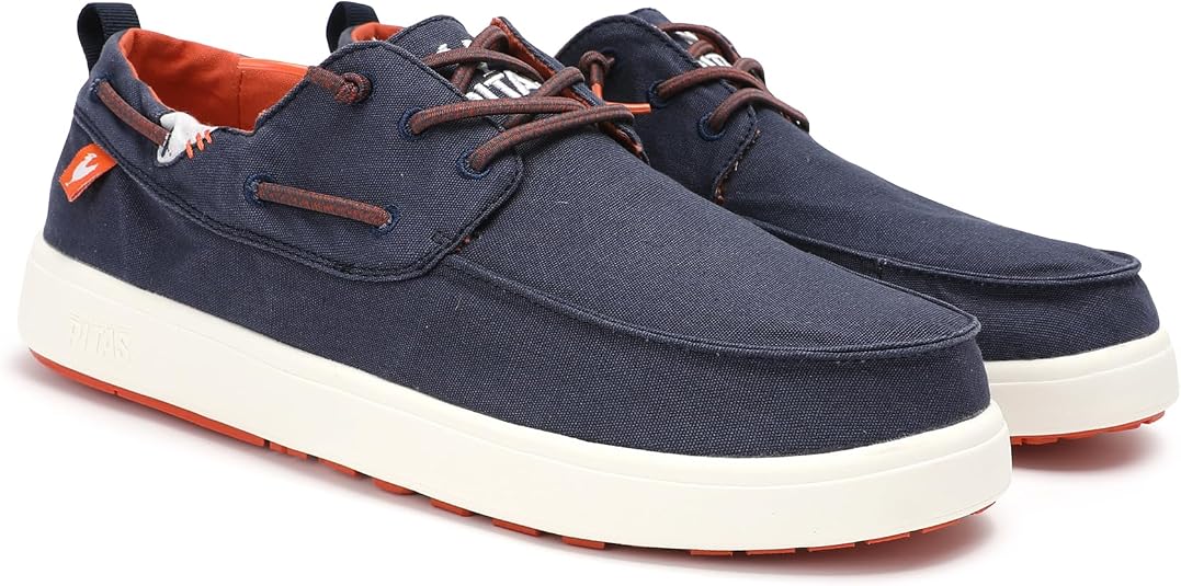 Mocassins Hommes WALK IN PITAS Maui - Chaussures Bateau Confortables Été - Slip Ons Respirantes En Coton