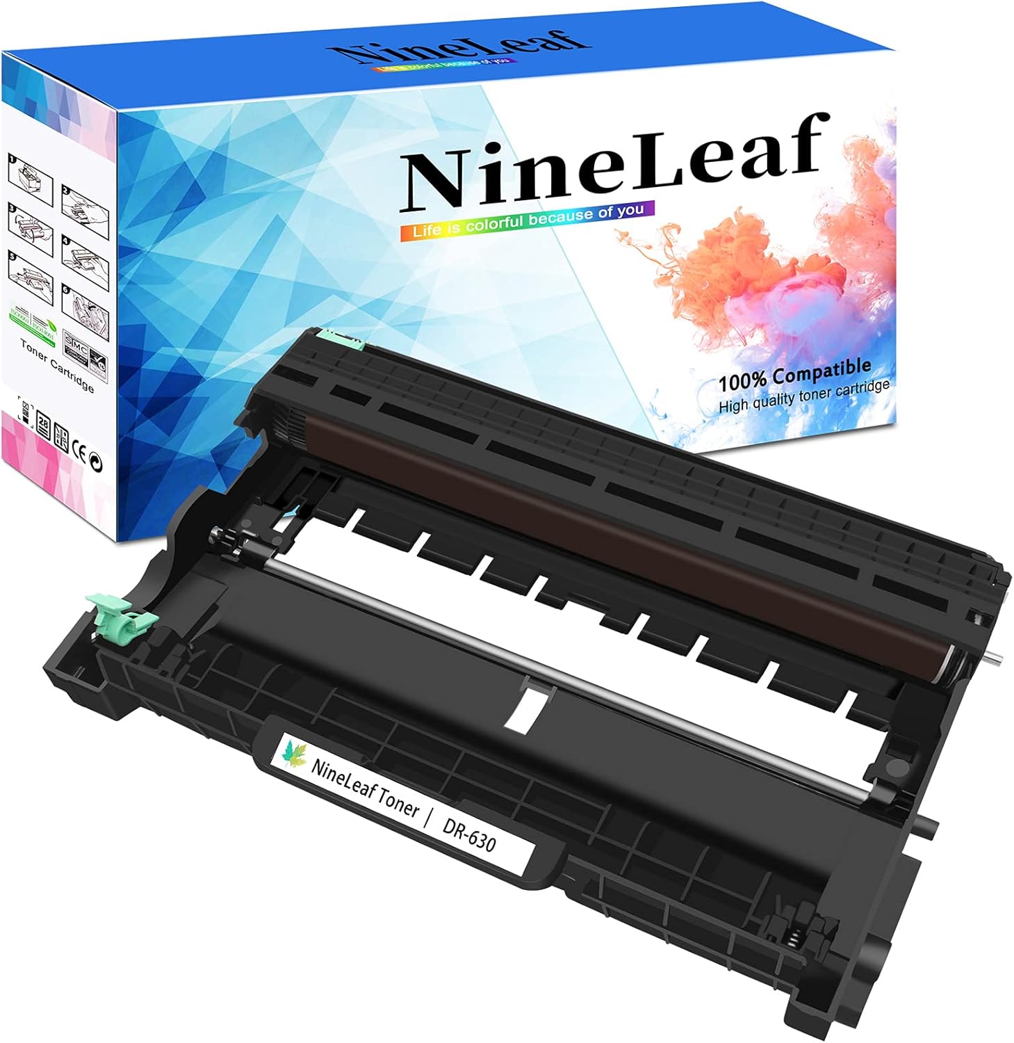 NineLeaf 1 Pack Compatible Drum Unit Replacement for Brother DR630 DR-630 Drum Work for HL-L2300D HL-L2315DW HL-L2380D MFC-L2700DW MFC-L2685DW MFC-L2740DW DCP-L2540DW Printer