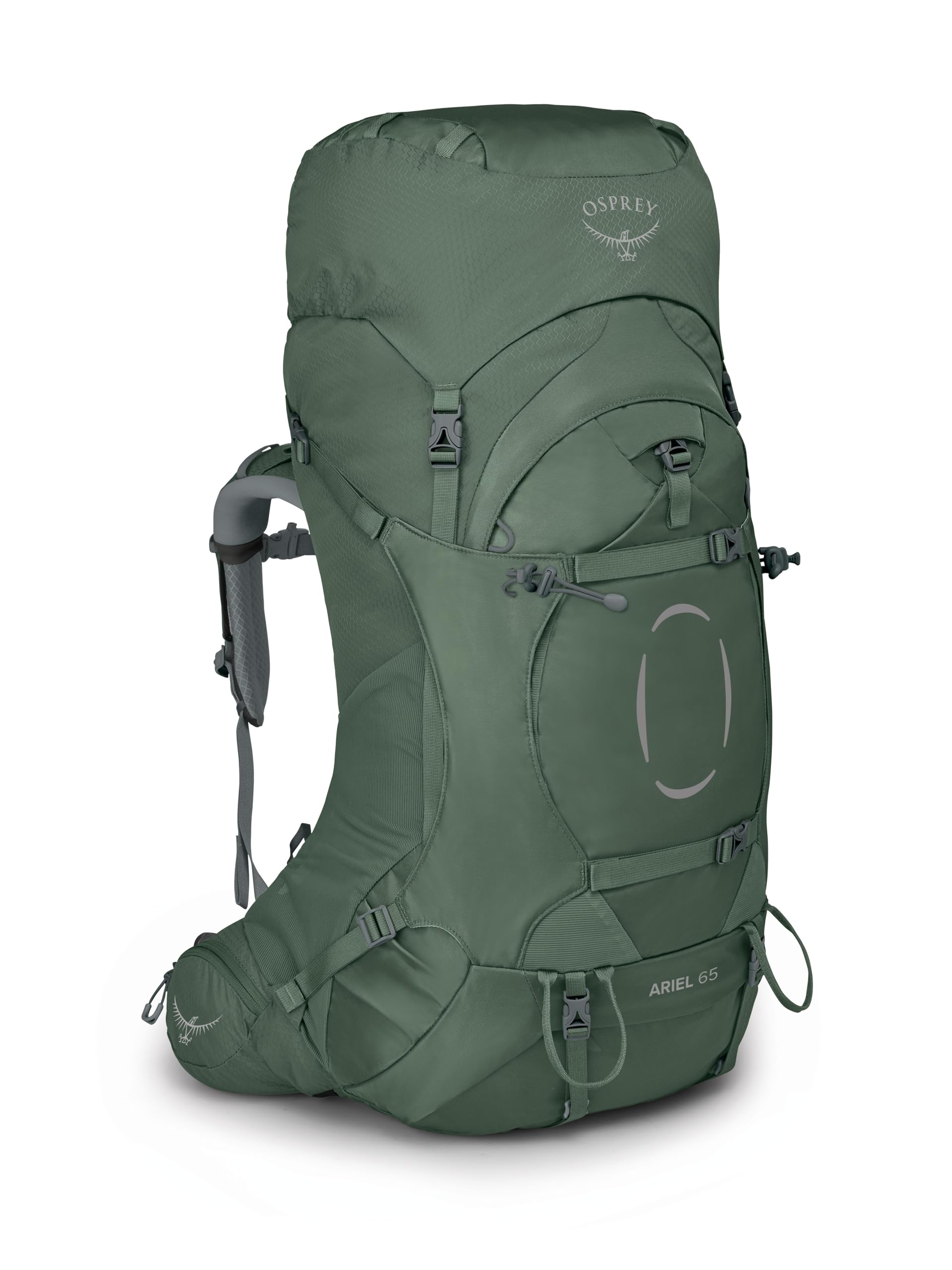 Osprey Ariel 65L Women's Backpacking Backpack, Koseret Green, WM/L
