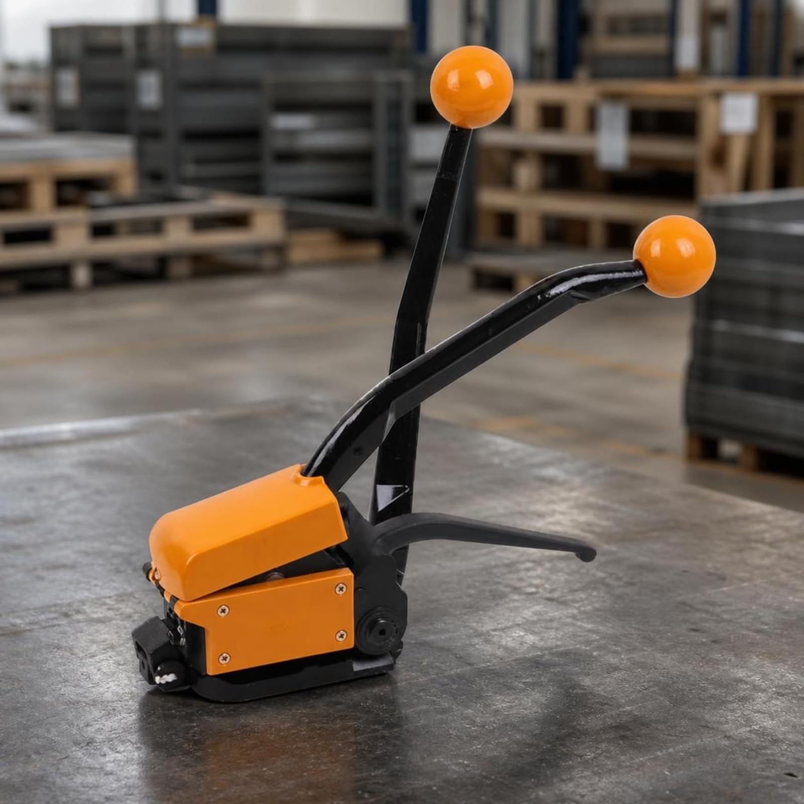 Tendicinghia in Acciaio Manuale Utensile Reggia Tensionatore Pinzatrice Senza Fibbia con di Punzonatura E Taglio in Acciaio Legato per Carichi Gravosi