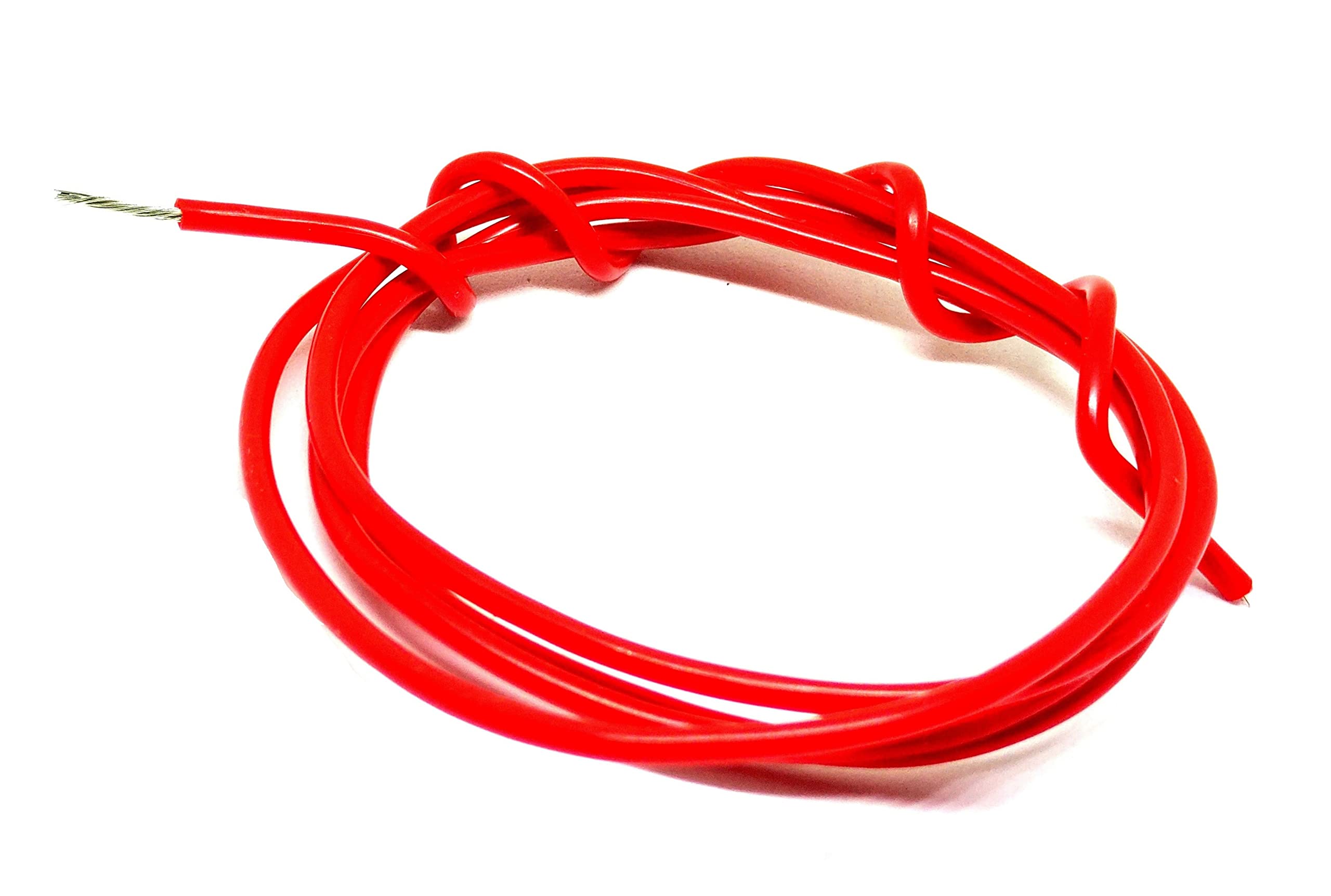 INVENTO 20mtr 18 AWG 0.75 sq.mm Durability 20A Tinned Copper Silicone Wire Flexible Red Cable 2.4mm Dia High Temperature for DIY (B09VLG891Z) Amazon Price History, Amazon Price Tracker