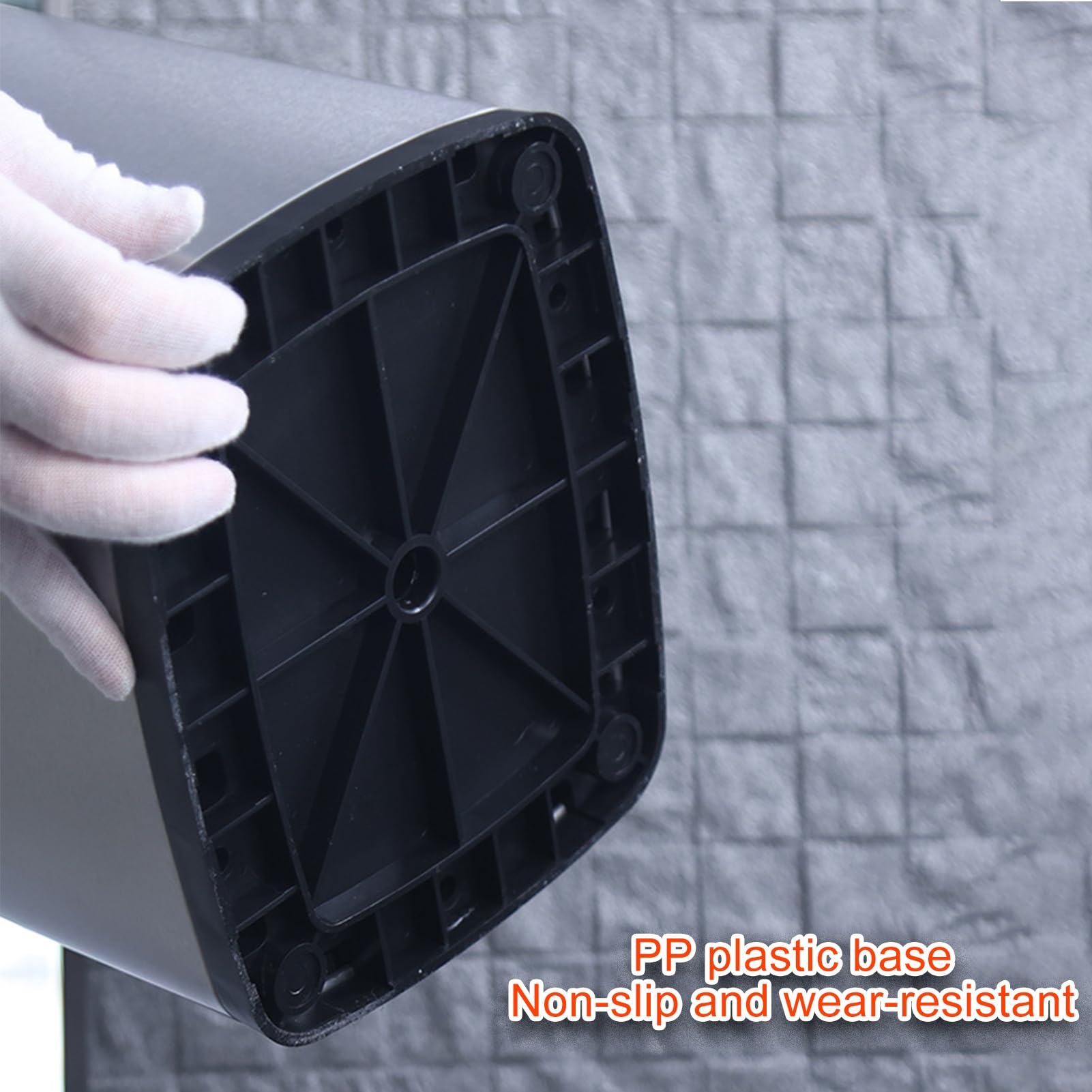 Posacenere da Esterno Commerciale - Contenitore per Mozziconi di Sigaretta in Acciaio Inossidabile per patii, Giardini, Hotel e ristoranti - Design Resistente ed Elegante in Nero e Oro (63 c