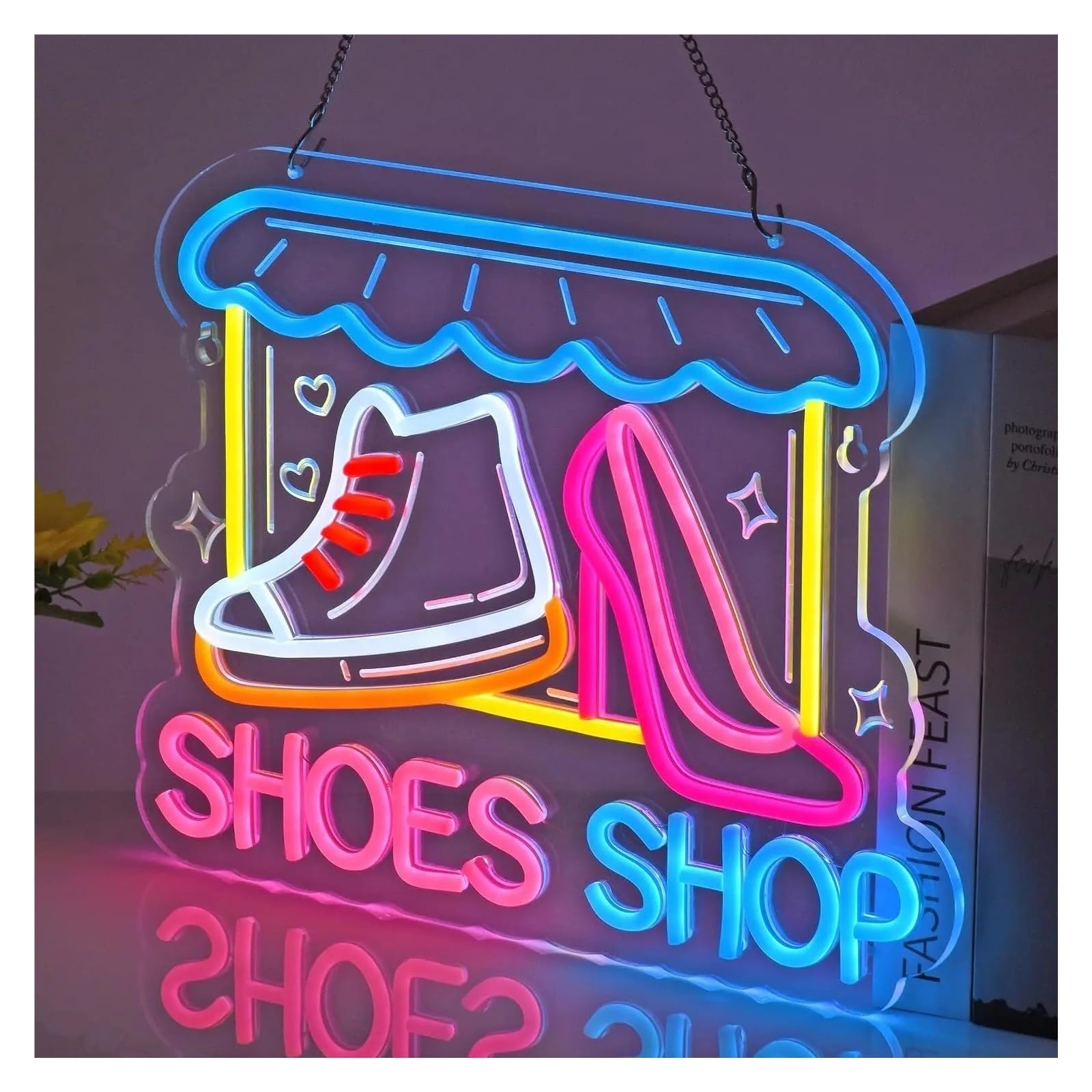 Insegna al Neon Negozio Di Scarpe Insegna Al Neon