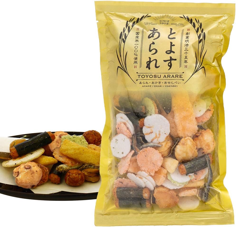 Amazon とよすあられ 国産米使用 おかきミックス100g 10袋入 とよす せんべい 米菓 通販