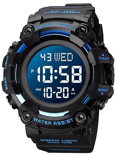 Gosasa Men Sport Watch Countdown Stopwatch Watch Mens Wrist Watch