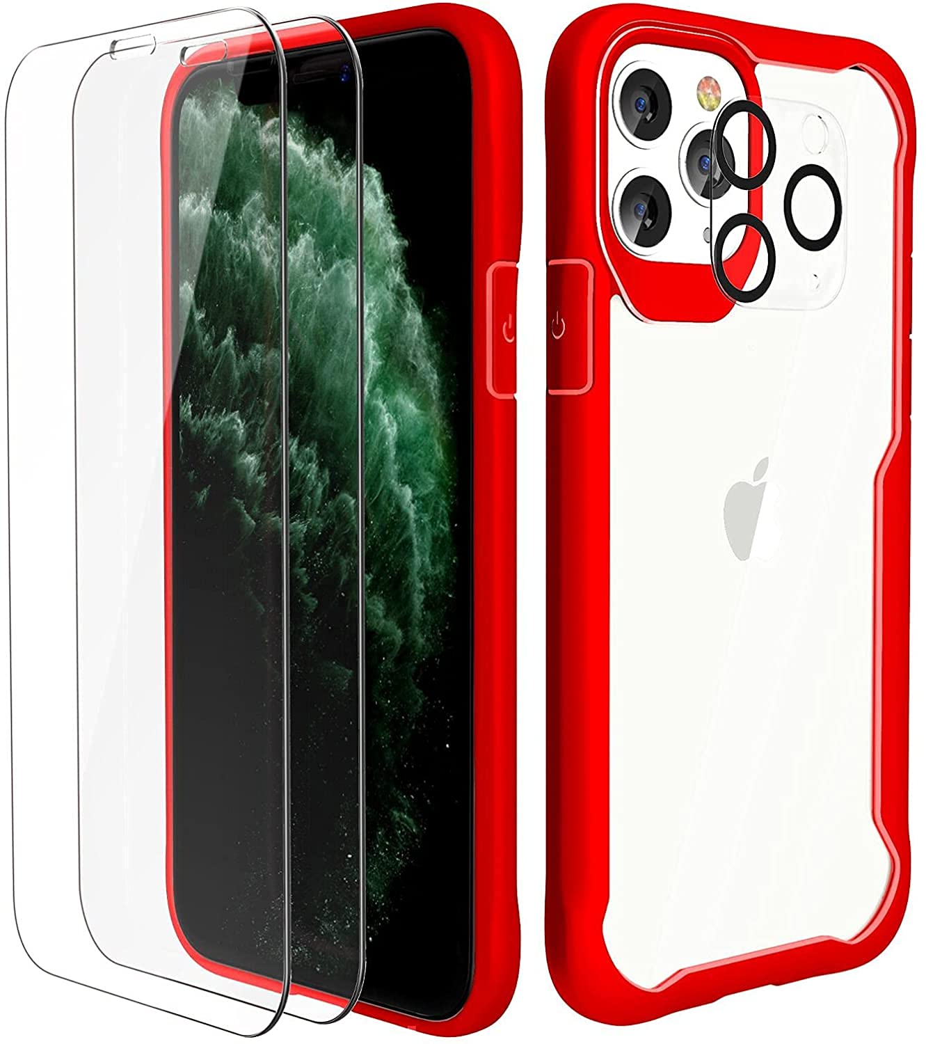 JETech Cover per iPhone 11 Pro Max (2019) 6,5 Pollici, Anti Ingiallimento Custodia Case con Assorbimento degli Urti e Anti-Graffio (Verde Alpino
