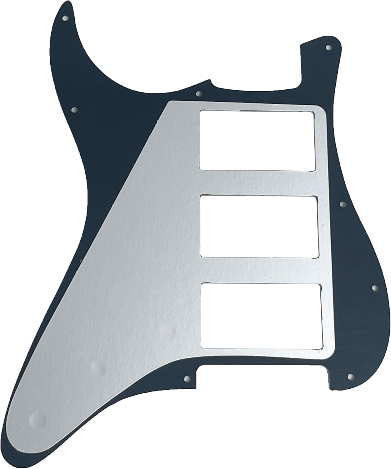 Fits For Compatible Fender US HHH Stratocaster Guitar Pickguard Scratch Plate (4 Ply Black Pearl)