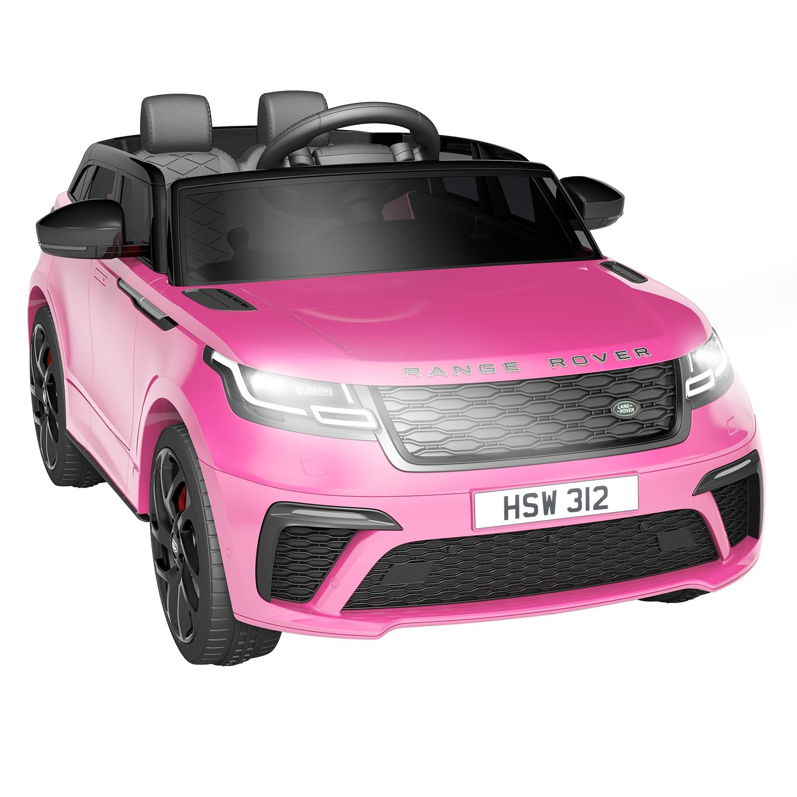 12V Licensed Land Rover Electric Ride-On Car for Kids and Toddlers, Parental Remote Control, LED Lights, and Built-in Music - Safe and Fun Electric Truck Toy