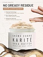 Vista 5 de Karité Crème Corps Crema corporal de manteca de karité Hidratante hidratante para piel seca y sensible Formulado y aprobado por dermatólogos