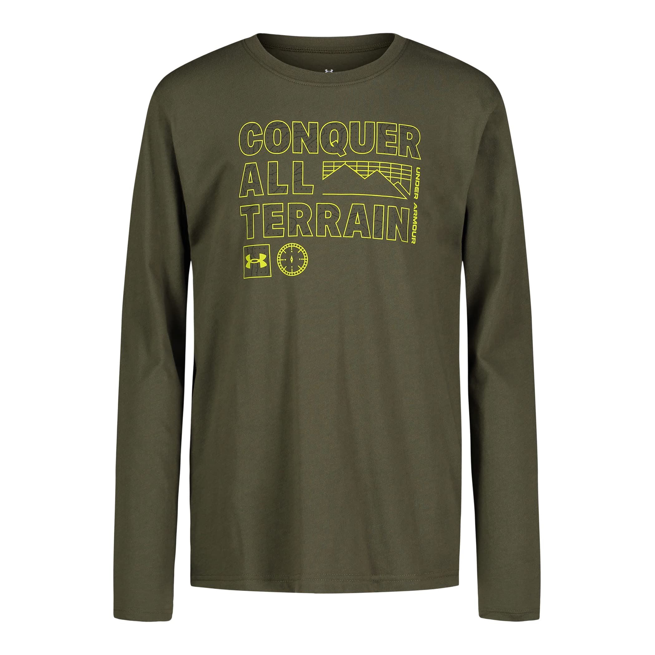 Under Armour Kids Logo Frame Twist Tech Long Sleeve (Little Kid)