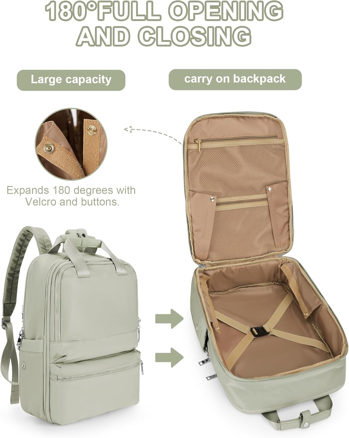 Travel Backpack For Women,Carry On Backpack Airline Approved,Laptop Work Backpacks For Men,Personal Item Travel Bag - Image 4