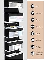 Vista 6 de Yecaye Organizador de Almacenamiento sobre la Puerta de 6 Niveles, Flexible 1 Se Divide en 2 Organizador Colgante Resistente a Balanceos para Baño