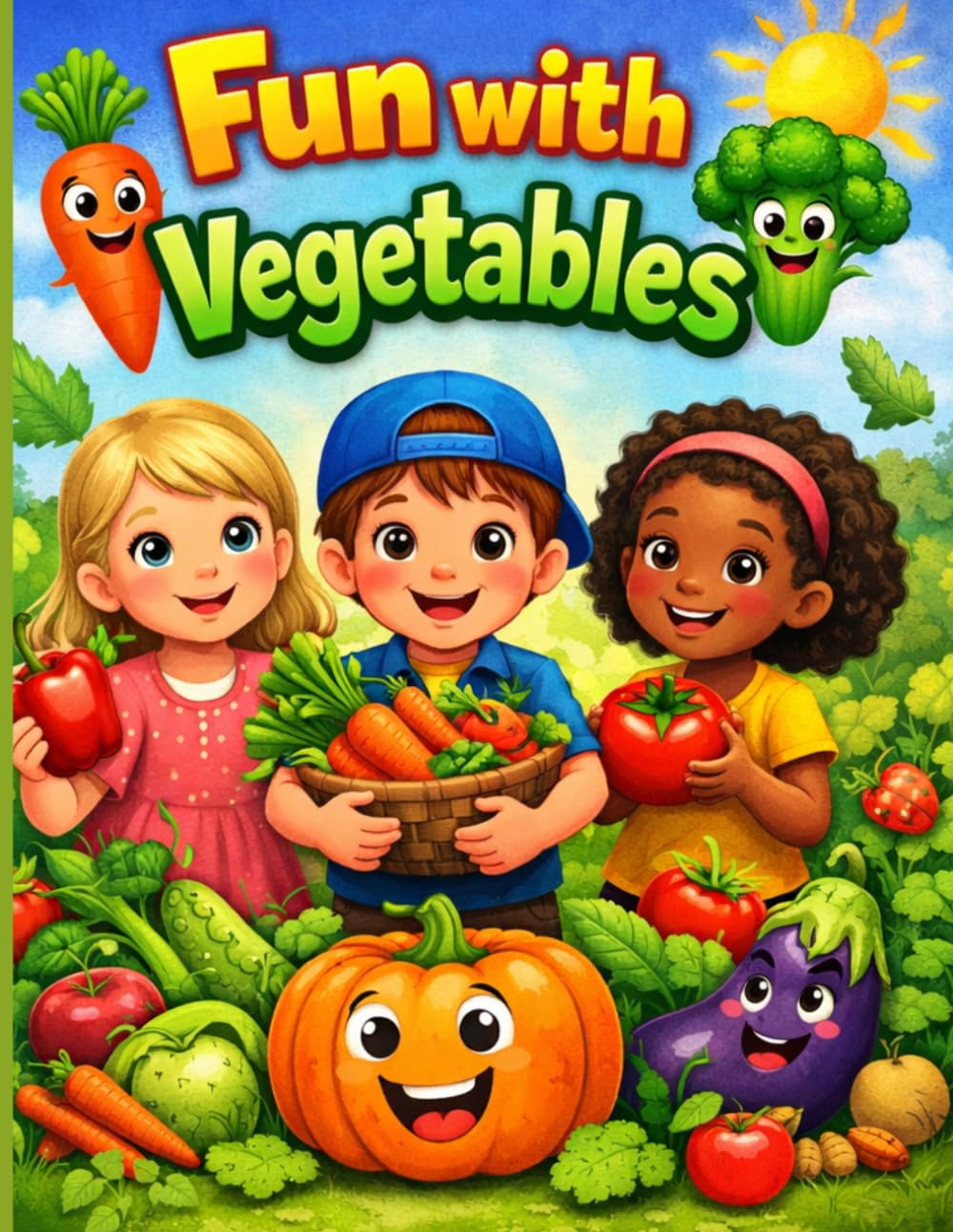 Fun with Vegetables: Vegetable Identification Book for Kids Ages 3–8 | Learn Vegetables Names, Colors & Healthy Eating | Preschool activities