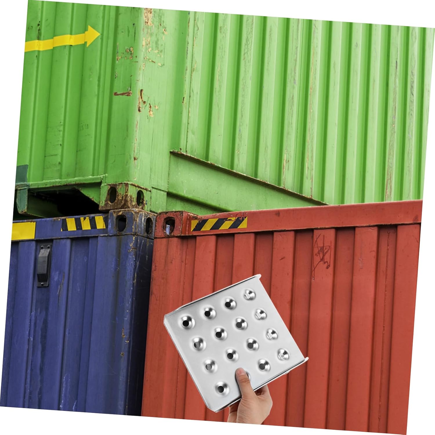 Cabilock Folding Step for Truck and Trailer Slip Foot Pedal Ladder Steps for Rv Trailer Multi-Purpose