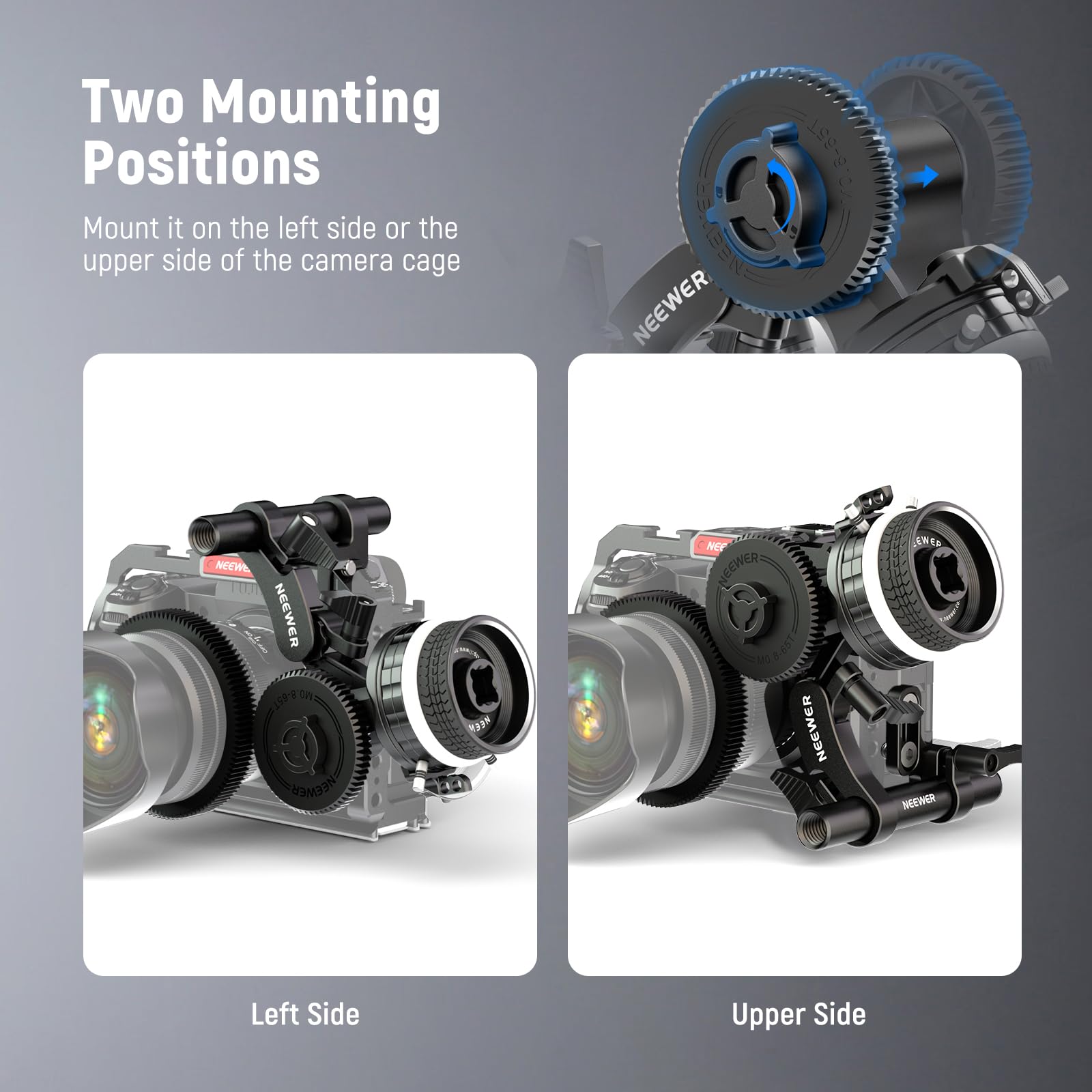 NEEWER Ingranaggio M0.8-65T per Follow Focus, Standard 0,8 MOD e 65 Denti Compatibile con SmallRig Follow Focus e NEEWER Mini Follow Focus, PG007