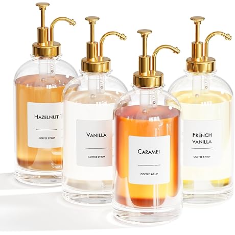 Coffee Syrup Dispenser Set - Elevate Your Coffee Experience