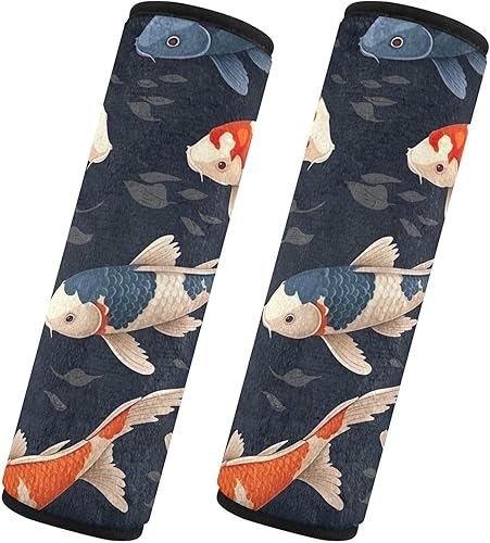 Miniatura 2 de Varios peces Koi en una oscuridad Fundas de cinturón de seguridad suaves almohadillas para cinturón de seguridad, protector de cinturón de seguridad